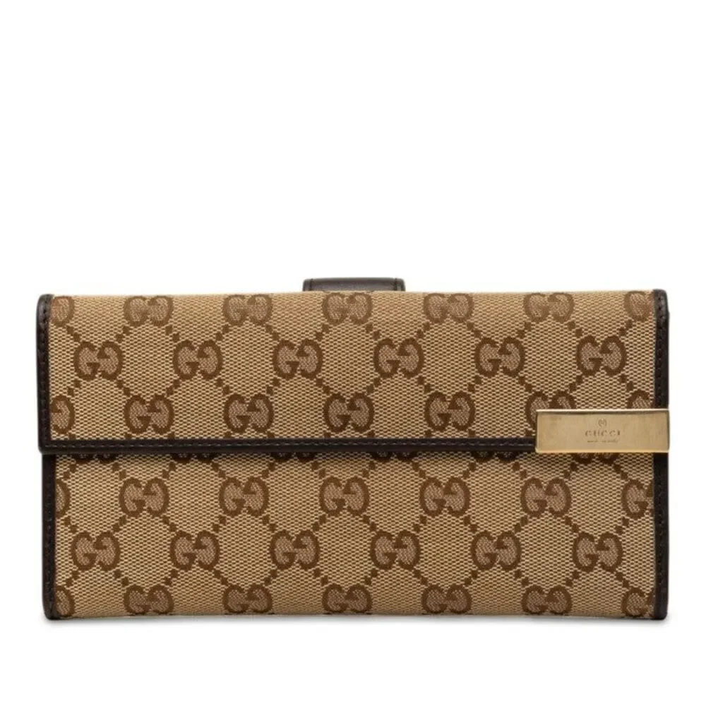 Gucci GG Canvas Long Wallet 257012